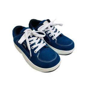 Vintage Bongo Womens Blue Suede Leather Sneakers Size 7 Chunky 90s Y2K NOS